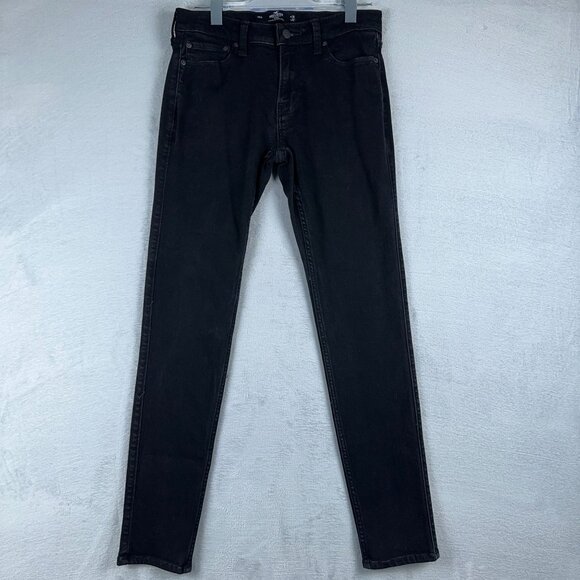 Hollister California Skinny Jeans Advanced Stretch Womens Black Size W30XL32 - Picture 1 of 10